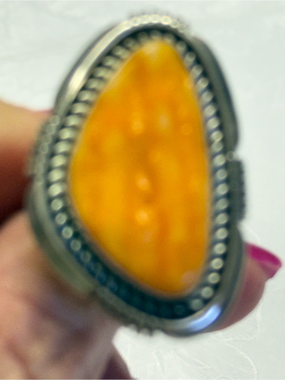 Size 8 Sterling Silver Spiny Oyster Ring - Picture 4 of 4